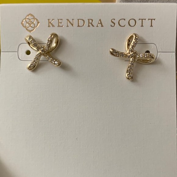 Kendra Scott Jewelry Kendra Scott Sasha Crystal Bow Stud Earrings